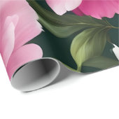 Kleuren van roze pioenen cadeaupapier (Rol Hoek)