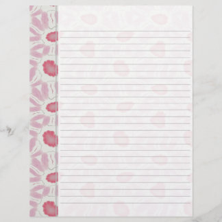 Kleuren van Roze Retro Bloemen Abstract Patroon