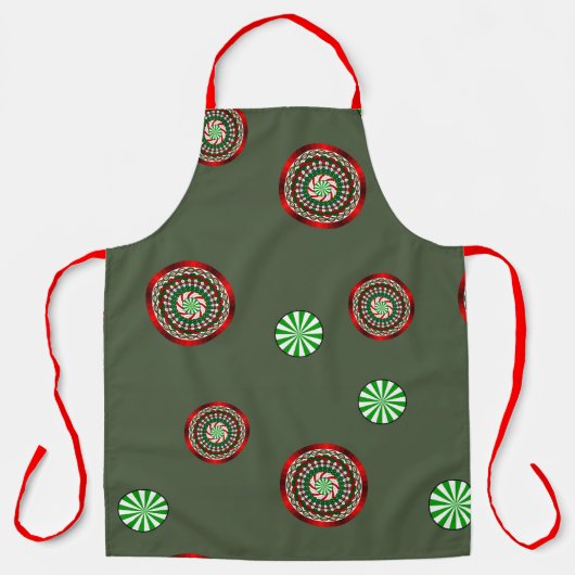 Kleuren van Schort voor All-Over-kerstafdrukken (Voorkant)