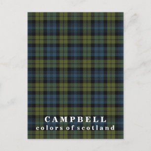 Kleuren van Schotland Campbell Tartan Briefkaart