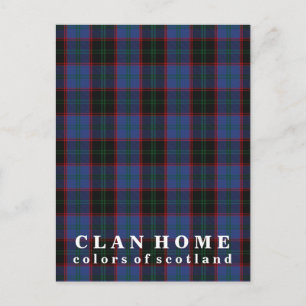 Kleuren van Scotland Clan Home Tartan Briefkaart