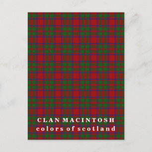 Kleuren van Scotland Clan MacIntosh Tartan Briefkaart