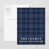 Kleuren van Scotland Clergy Tartan Briefkaart (Voorkant / Achterkant)
