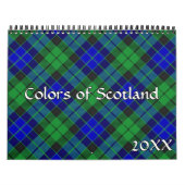 Kleuren van Scotland Tartan Pset Kalender (Hoes)