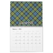 Kleuren van Scotland Tartan Pset Kalender (Feb 2026)