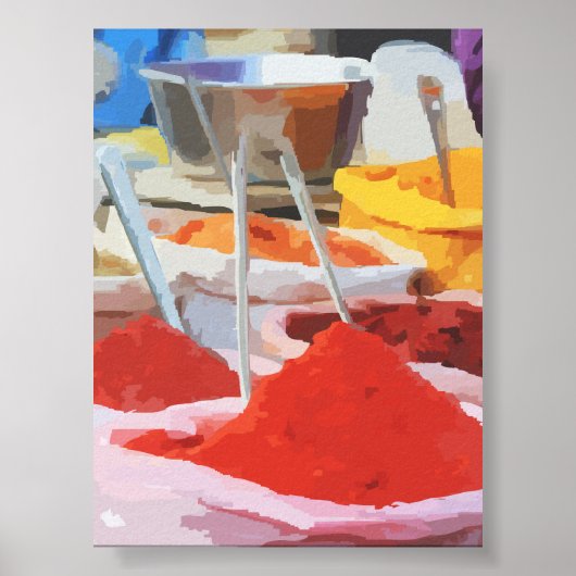Kleuren van Specerijen Poster (Voorkant)