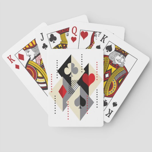 Kleuren van speelkaarten in poker.  (Achterkant)