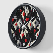 Kleuren van speelkaarten in poker. (Hoek)