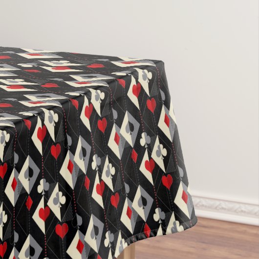 Kleuren van speelkaarten in poker. tafelkleed (Voorbeeld)