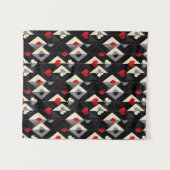 Kleuren van speelkaarten in poker.  wandkleed (Voorkant (horizontaal))