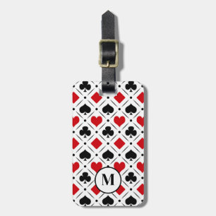 Kleuren van speelkaarten symbolen bagagelabel
