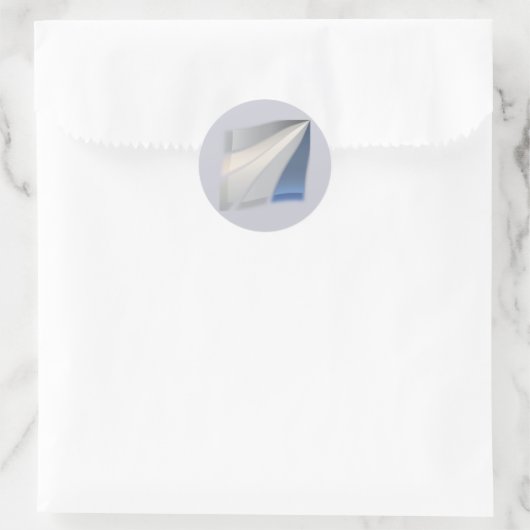 Kleuren van stenen ronde sticker (Tas)