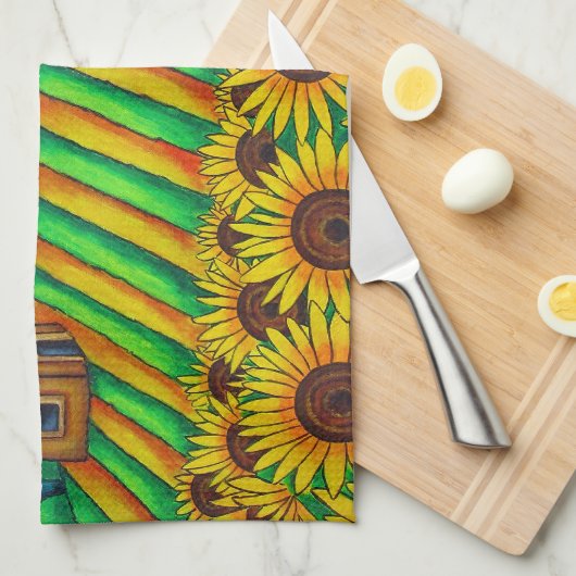 Kleuren van Toscane American MoJo Kitchen Towel Theedoek (Quarter Fold)