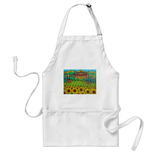 Kleuren van Toscane Apron Standaard Schort (Voorkant)