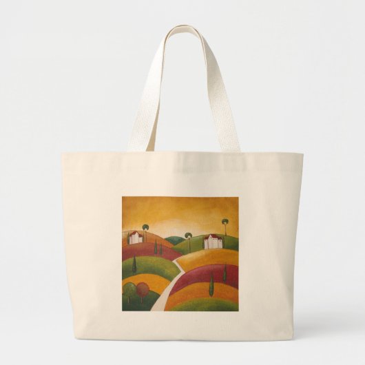 Kleuren van Toscane Grote Tote Bag (Voorkant)