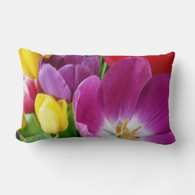 kleuren van tulpen kussen (Voorkant)