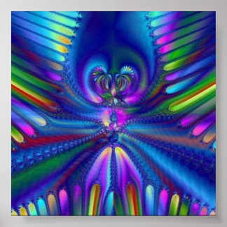 Kleuren van uw geest poster