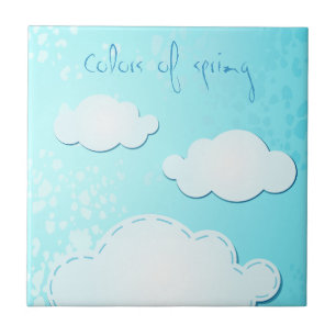 Kleuren van veer, tegels tegeltje