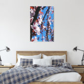 kleuren van veren canvas afdruk (Insitu (Slaapkamer))