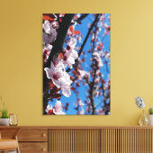 kleuren van veren canvas afdruk (Insitu (Woonkamer))