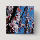 kleuren van veren vierkante button 5,1 cm (Voorkant)