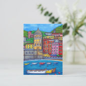 Kleuren van Vernazza, Cinque Terre Post Card Briefkaart (Staand voorkant)