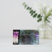 Kleuren van verwarmingsstenen Amethyst Visitekaartje (Staand voorkant)