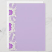 Kleuren van Violet Floral Retro Abstract Pattern (Voorkant / Achterkant)