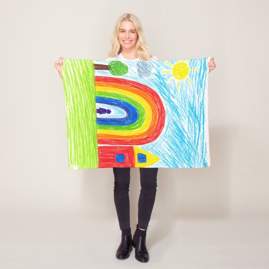 Kleuren van vreugde fleece deken (In situ)