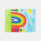 Kleuren van vreugde fleece deken (Voorkant (Horizontaal))
