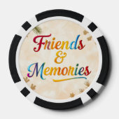 "Kleuren Van Vriendschap" Poker Chips (Achterkant)