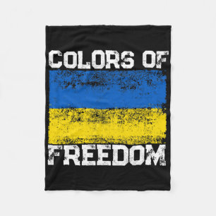 Kleuren Van Vrijheid Oekraïense Vlag 1 Fleece Deken