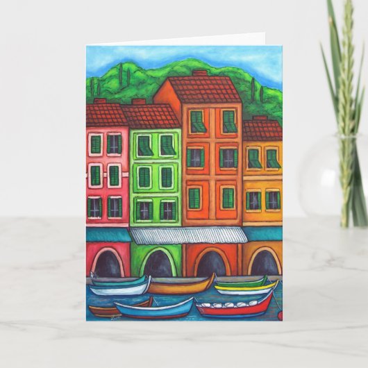 Kleuren van Wenskaart van Liguira Kaart (Voorkant)