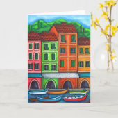 Kleuren van Wenskaart van Liguira Kaart (Gele Bloem)