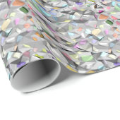 Kleuren Verhoogd glanzend verpakkingspapier Cadeaupapier (Rol Hoek)