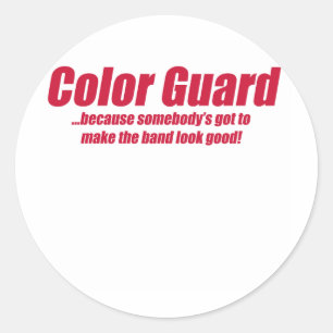 KLEUREN, VLAG, ENZ. RONDE STICKER