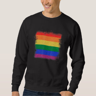 Kleuren voor gelijke behandeling als lgbt-pridebew trui