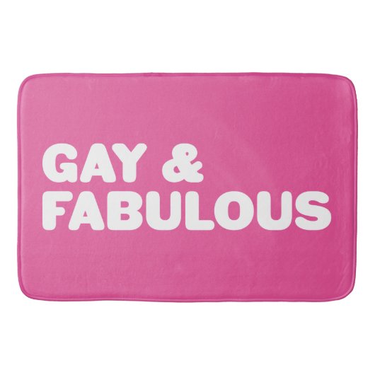 kleuren voor homo's en Fabulous Big Letters Badmat (Voorkant)