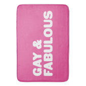  kleuren voor homo's en Fabulous Big Letters Badmat (Voorkant Verticaal)