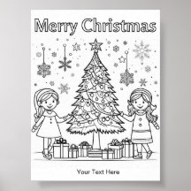 Kleuren voor Kids Christmas Tree Fun Activity