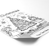 Kleuren voor Kids Christmas Tree Fun Activity Poster (Hoek)