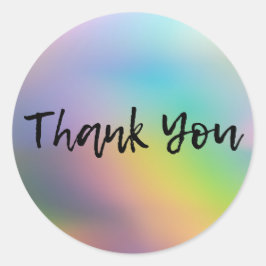 Kleuren voor kleine bedrijven Hartelijk dank Ronde Sticker