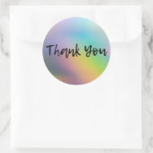 Kleuren voor kleine bedrijven Hartelijk dank Ronde Sticker (Tas)