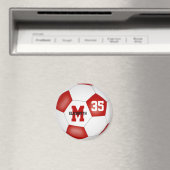 kleuren voor rood-wit voetbalteam magneet (Insitu (Vaatwasser))