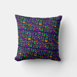Kleuren & vormen patroon kussen
