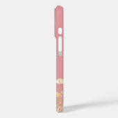 kleuren Waterverf Wildflowers en Monogram Case-Mate iPhone Case (Achterkant / Links)