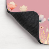 kleuren Waterverf Wildflowers en Monogram Muismat (Hoek)