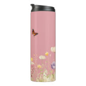  kleuren Waterverf Wildflowers en Monogram Thermosbeker (Geroteerd rechts)
