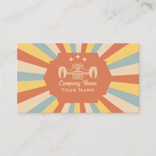 Kleuren weergeven Skateboard Visitekaartje (Voorkant)