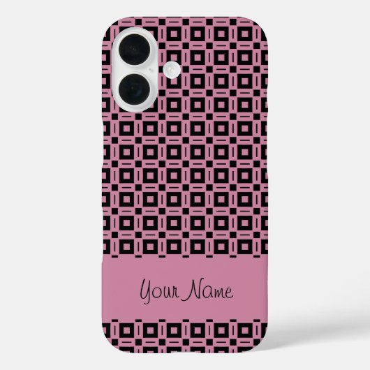 Kleuren wijzigen! Stippen voor Funky Retro Squares Case-Mate iPhone Case (Achterkant)